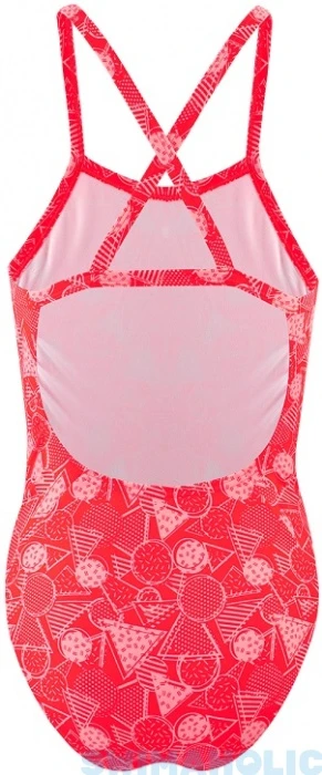 Speedo DazzleGeo Allover X Back 1 Piece Girl Phoenix Red/Powder Blush 10 Speedo DazzleGeo Allover X Back 1 Piece Girl Phoenix Red/Powder Blush - Image 8
