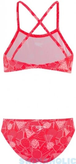 Speedo DazzleGeo Allover X Back 2 Piece Girl Phoenix Red/Powder Blush 17 Speedo DazzleGeo Allover X Back 2 Piece Girl Phoenix Red/Powder Blush -Swimming Equipment Store speedo dazzlegeo allover x back 2 piece girl phoenix red powder blush original 7
