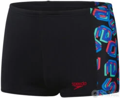 Speedo Digi Allover Panel Aquashort Boy Black/Red/Neon Absinthe/Lapis Blue/Blue Flame