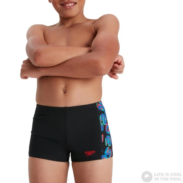 Speedo Digi Allover Panel Aquashort Boy Black/Red/Neon Absinthe/Lapis Blue/Blue Flame 9 Speedo Digi Allover Panel Aquashort Boy Black/Red/Neon Absinthe/Lapis Blue/Blue Flame - Image 7