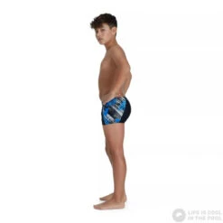 Speedo Digital Panel Aquashort Boy Black/Pool/Chroma Blue/White -Swimming Equipment Store speedo digital panel aquashort boy black pool chroma blue white original 2