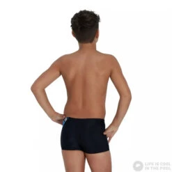 Speedo Digital Panel Aquashort Boy Black/Pool/Chroma Blue/White -Swimming Equipment Store speedo digital panel aquashort boy black pool chroma blue white original 6