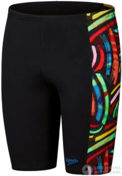Speedo Digital Panel Jammer Boy Black/Volcanic Orange/Green/Yellow