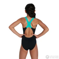 Speedo Digital Placement Splashback Girl Black/Tile/Electric Pink/Bright Yellow -Swimming Equipment Store speedo digital placement splashback girl black tile electric pink bright yellow original 6