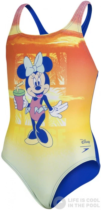 Speedo Disney Minnie Mouse Medalist Girl Sunset Orange/Sapphire Blue 3 Speedo Disney Minnie Mouse Medalist Girl Sunset Orange/Sapphire Blue