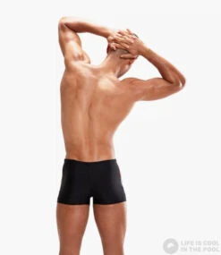 Speedo Dive Aquashort Black/Fed Red/Dove Grey -Swimming Equipment Store speedo dive aquashort black fed red dove grey original 3