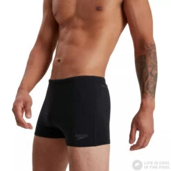 Speedo Eco Endurance+ Aquashort Black -Swimming Equipment Store speedo eco endurance aquashort black original 4