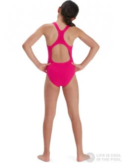 Speedo ECO Endurance+ Medalist Girl Electric Pink -Swimming Equipment Store speedo eco endurance medalist girl electric pink original 3