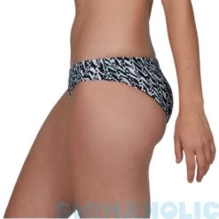 Speedo ElectricStripe Allover Hipster Brief Black/White/Green Glow -Swimming Equipment Store speedo electricstripe allover hipster brief black white green glow original 2