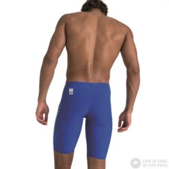 Speedo Fastskin LZR Pure Valor Jammer Blue Flame/Hypersonic Blue/Zest Green -Swimming Equipment Store speedo fastskin lzr pure valor jammer blue flame hypersonic blue zest green original 6