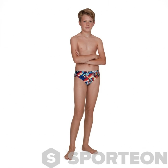 Speedo GlitchCode Digital Allover 6.5cm Brief Boy Black/Bondi Blue/Mango/Lava Red 4 Speedo GlitchCode Digital Allover 6.5cm Brief Boy Black/Bondi Blue/Mango/Lava Red - Image 2