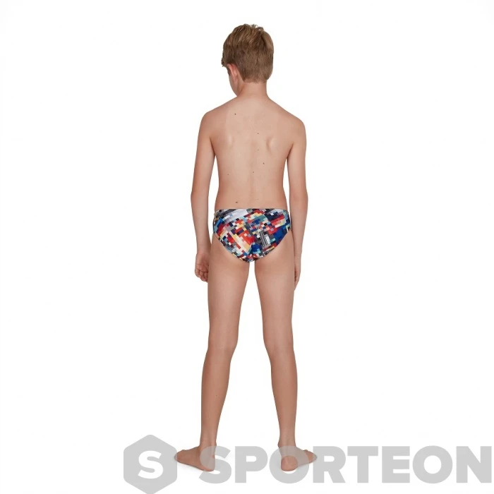 Speedo GlitchCode Digital Allover 6.5cm Brief Boy Black/Bondi Blue/Mango/Lava Red 6 Speedo GlitchCode Digital Allover 6.5cm Brief Boy Black/Bondi Blue/Mango/Lava Red - Image 4