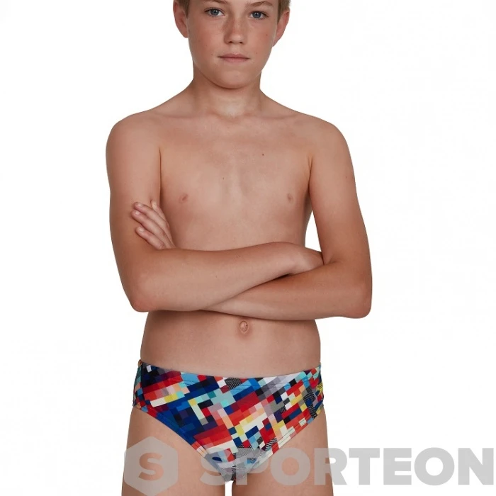 Speedo GlitchCode Digital Allover 6.5cm Brief Boy Black/Bondi Blue/Mango/Lava Red 7 Speedo GlitchCode Digital Allover 6.5cm Brief Boy Black/Bondi Blue/Mango/Lava Red - Image 5