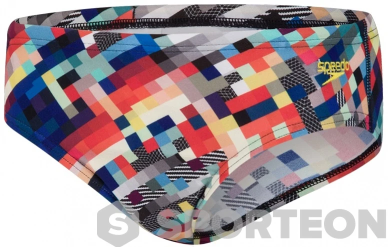 Speedo GlitchCode Digital Allover 6.5cm Brief Boy Black/Bondi Blue/Mango/Lava Red 3 Speedo GlitchCode Digital Allover 6.5cm Brief Boy Black/Bondi Blue/Mango/Lava Red