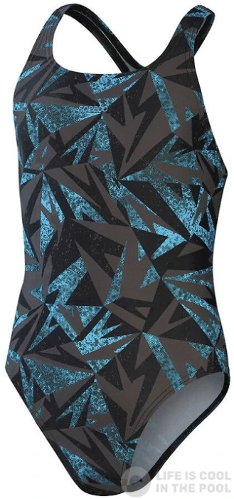 Speedo Hyper Boom Allover Medalist Girl Black/Bolt/Dove Grey 3 Speedo Hyper Boom Allover Medalist Girl Black/Bolt/Dove Grey