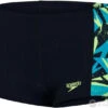 Speedo Hyper Boom Panel Aquashort Boy Black/Pool/Bright Zest