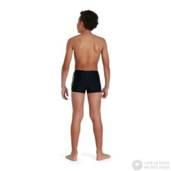 Speedo Hyper Boom Panel Aquashort Boy Black/Pool/Bright Zest -Swimming Equipment Store speedo hyper boom panel aquashort boy black pool bright zest original 3