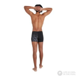 Speedo Hyper Boom Placement V-Cut Aquashort Black/Oxid Grey -Swimming Equipment Store speedo hyper boom placement v cut aquashort black oxid grey original 3