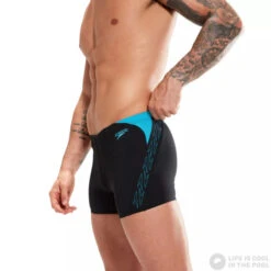 Speedo Hyper Boom Splice Aquashort Black/Bolt -Swimming Equipment Store speedo hyper boom splice aquashort black bolt original 3