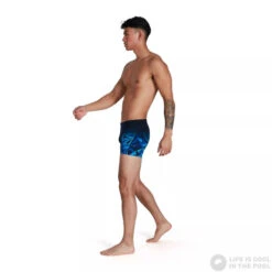 Speedo Hyper Boom V-Cut Aquashort True Navy/Blue Flame/Pool -Swimming Equipment Store speedo hyper boom v cut aquashort true navy blue flame pool original 2