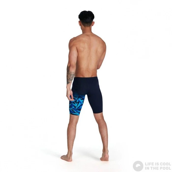 Speedo Hyper Boom V-Cut Jammer True Navy/Blue Flame/Pool 6 Speedo Hyper Boom V-Cut Jammer True Navy/Blue Flame/Pool - Image 4