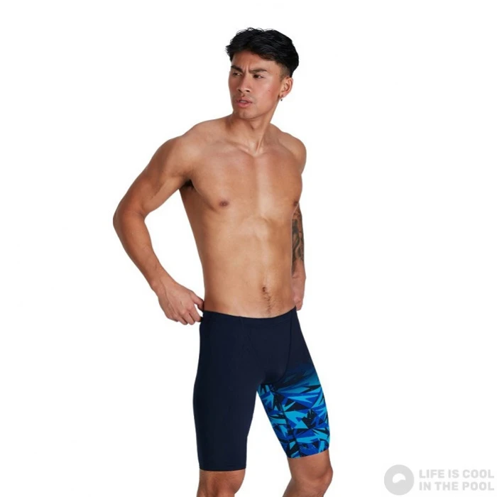 Speedo Hyper Boom V-Cut Jammer True Navy/Blue Flame/Pool 7 Speedo Hyper Boom V-Cut Jammer True Navy/Blue Flame/Pool - Image 5