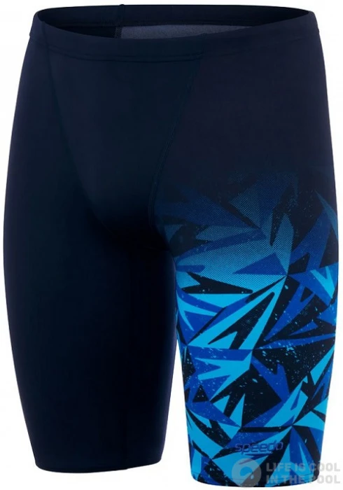 Speedo Hyper Boom V-Cut Jammer True Navy/Blue Flame/Pool 3 Speedo Hyper Boom V-Cut Jammer True Navy/Blue Flame/Pool