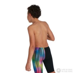 Speedo HyperChromatic ALV Jammer Boy Black/Phoenix Red/Fake Green/Fluo Yellow -Swimming Equipment Store speedo hyperchromatic alv jammer boy black phoenix red fake green fluo yellow original 6