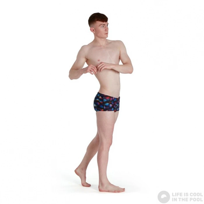 Speedo Kaleidoscope V 17cm Club Training Allover Brief Black/Blue/Light Adriatic/Fluo Tangerine 5 Speedo Kaleidoscope V 17cm Club Training Allover Brief Black/Blue/Light Adriatic/Fluo Tangerine - Image 3