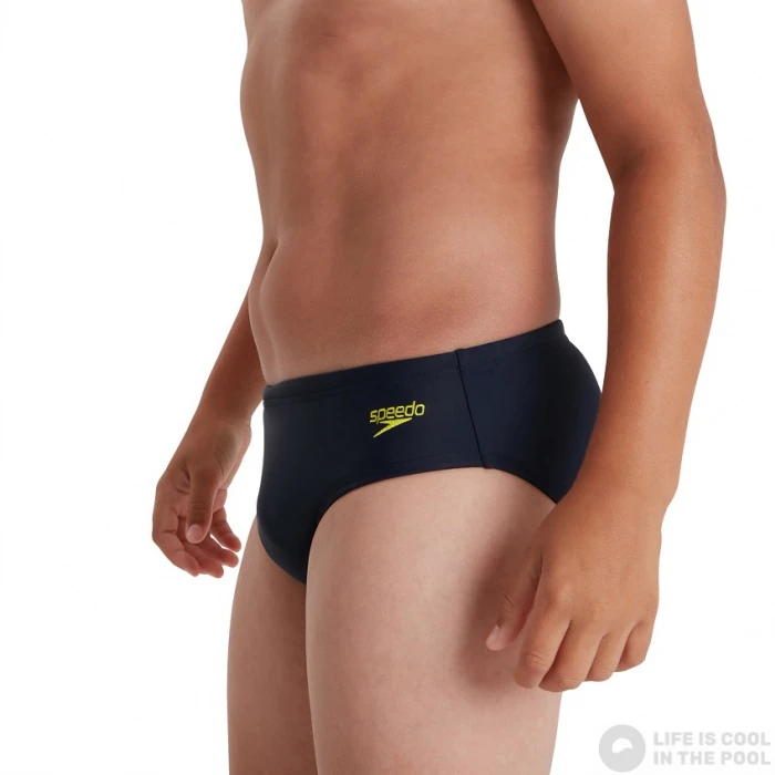 Speedo Logo 6.5cm Brief Boy Navy/Atomic Lime 8 Speedo Logo 6.5cm Brief Boy Navy/Atomic Lime - Image 6