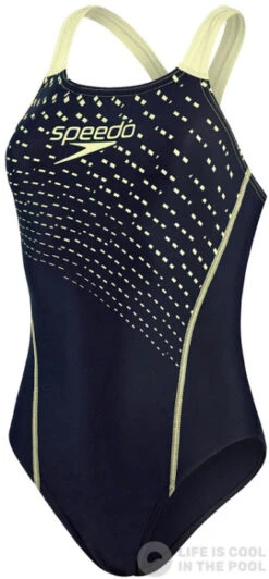 Speedo Medley Logo 1 Piece True Navy/Spritz