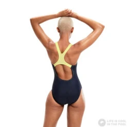 Speedo Medley Logo 1 Piece True Navy/Spritz -Swimming Equipment Store speedo medley logo 1 piece true navy spritz original 3