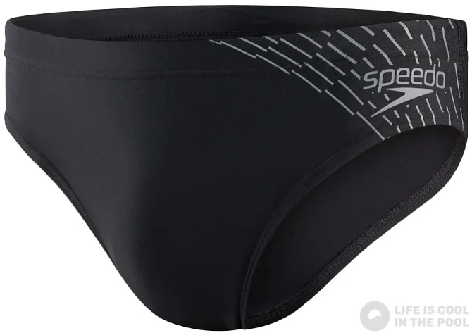 Speedo Medley Logo 7cm Brief Black/Ardesia 3 Speedo Medley Logo 7cm Brief Black/Ardesia