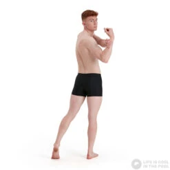 Speedo Medley Logo Aquashort Black/Ardesia -Swimming Equipment Store speedo medley logo aquashort black ardesia original 2