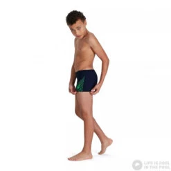 Speedo Medley Logo Aquashort Boy Navy/Fake Green -Swimming Equipment Store speedo medley logo aquashort boy navy fake green original 2