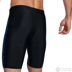 Speedo Medley Logo Jammer Black/Pool -Swimming Equipment Store speedo medley logo jammer black pool original 5