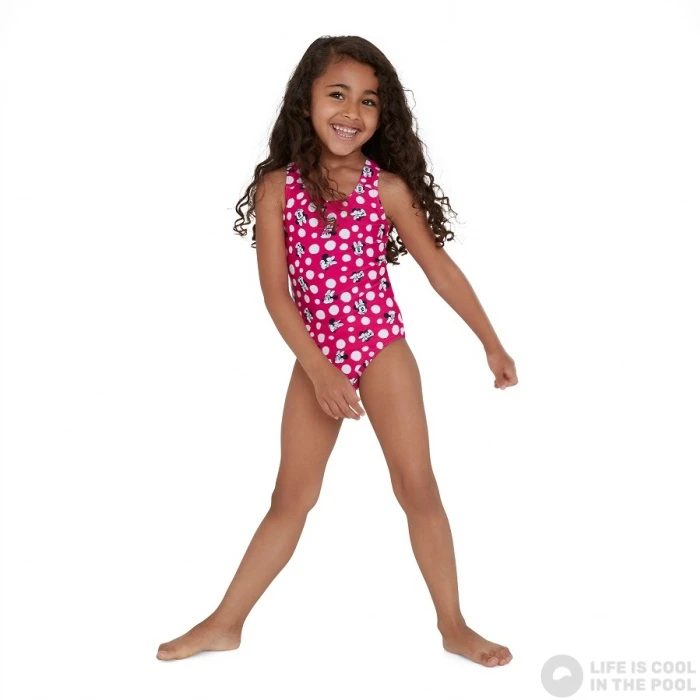 Speedo Minnie Mouse Digital Allover Swimsuit Infant Girl Electric Pink/Black 5 Speedo Minnie Mouse Digital Allover Swimsuit Infant Girl Electric Pink/Black - Image 3