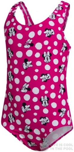 Speedo Minnie Mouse Digital Allover Swimsuit Infant Girl Electric Pink/Black