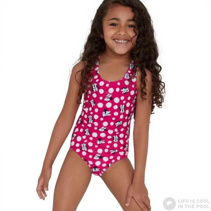 Speedo Minnie Mouse Digital Allover Swimsuit Infant Girl Electric Pink/Black 8 Speedo Minnie Mouse Digital Allover Swimsuit Infant Girl Electric Pink/Black - Image 6