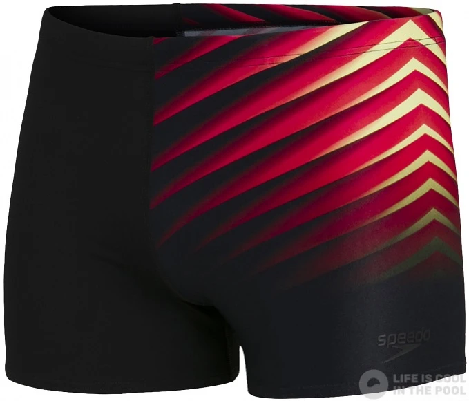 Speedo Placement Aquashort Black/Dragonfire Orange 3 Speedo Placement Aquashort Black/Dragonfire Orange