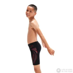 Speedo Plastisol Placement Jammer Boy Black/Fed Red/Dapple Grey 8 Speedo Plastisol Placement Jammer Boy Black/Fed Red/Dapple Grey -Swimming Equipment Store speedo plastisol placement jammer boy black fed red dapple grey original 2
