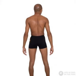 Speedo Pocket Aquashort Black/Mango -Swimming Equipment Store speedo pocket aquashort black mango original 3