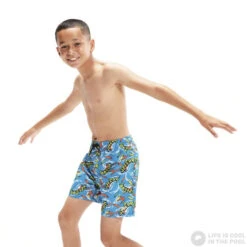 Speedo Printed 15 Watershort Boy Bolt/Bright Yellow/Salso/Lawn -Swimming Equipment Store speedo printed 15 watershort boy bolt bright yellow salso lawn original 2