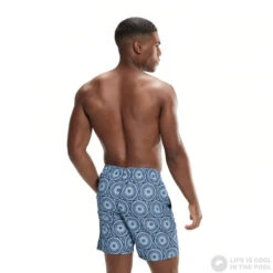 Speedo Printed Leisure 18 Watershort Blue Tack/Ammonite -Swimming Equipment Store speedo printed leisure 18 watershort blue tack ammonite original 3