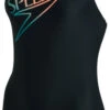 Speedo Retro Logo Medalist Black/Enamel Blue/Neon Fire -Swimming Equipment Store speedo retro logo medalist black enamel blue neon fire original