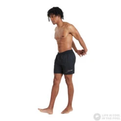 Speedo Sport Logo 16 Watershort Black/Metalic Grey -Swimming Equipment Store speedo sport logo 16 watershort black metalic grey original 2