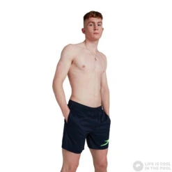 Speedo Sport Logo 16 Watershort Navy/Zest Green -Swimming Equipment Store speedo sport logo 16 watershort navy zest green original 5
