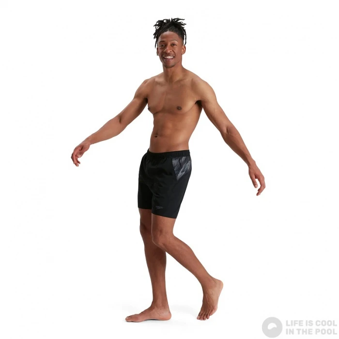 Speedo Sport Panel 16 Watershort Black/USA Charcoal/Shark Grey 5 Speedo Sport Panel 16 Watershort Black/USA Charcoal/Shark Grey - Image 3