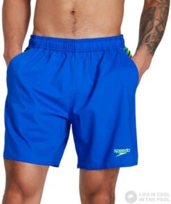 Speedo Sport Panel 16 Watershort Blue Flame/Bright Zest/Black