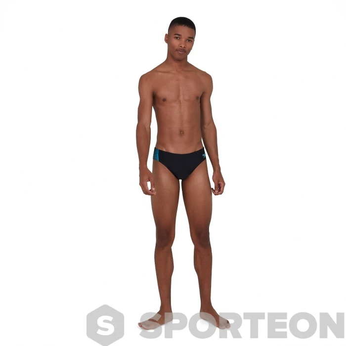 Speedo Tech Panel 7cm Brief Black/Nordic Teal/Pool 4 Speedo Tech Panel 7cm Brief Black/Nordic Teal/Pool - Image 2